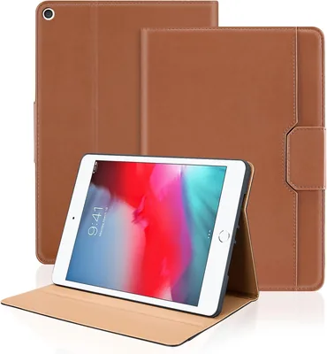 PU Leather Case for iPad mini 5th Gen, Brown