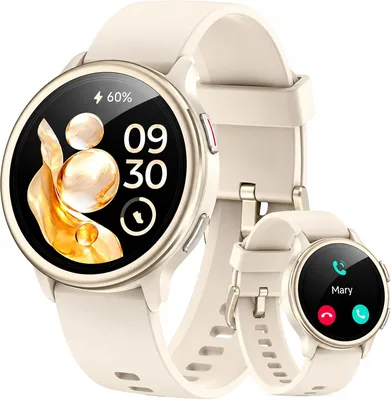 Smart Watch Women AMOLED Fitness Tracker 1.27" Display