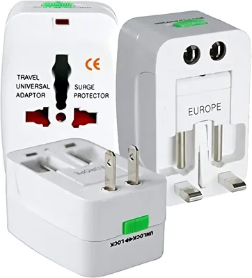 Adaptador de Tomada Universal para Viagem - Padrão Internacional