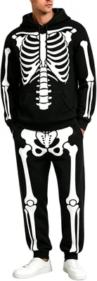 Men Halloween Skeleton Skull Tracksuit Set Best Deal