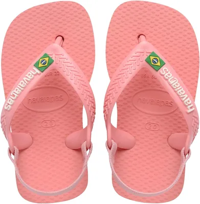 Havaianas New Baby Brasil Logo, Cor Manga Rosa