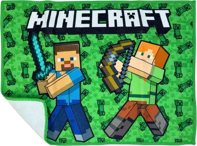 Staccapanni in Tessuto per Bambini Fan Minecraft, 40 x 30 cm, Per Pranzo, Tempo Libero e Scuola, Pieghevole - Miglior Affare