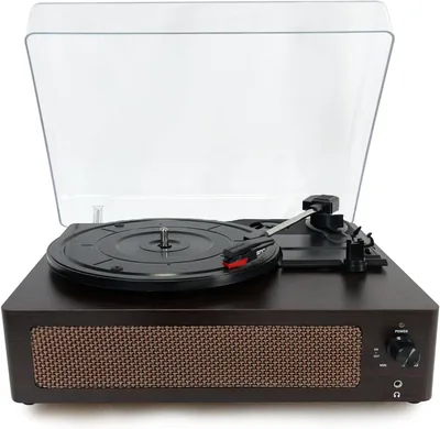 Bluetooth Vinyl Record Player - 3 Speed Turntable