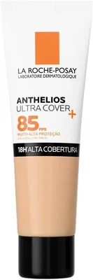 La Roche-Posay Anthelios Ultra Cover+ Protetor Solar Facial, Cor 3.0, 30g | FPS 85, Alta Cobertura 18h, Controle de Oleosidade