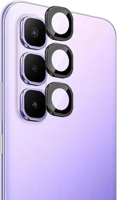 حامي عدسة الكاميرا (متناسب مع Infinix Hot 50) اكسسوارات، زجاج مقاوم للخدش 9H مع حلقات معدنية فردية
