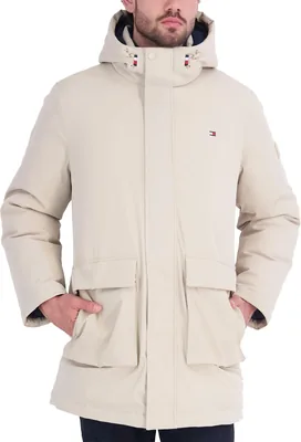 Tommy Hilfiger Men's Winter Jacket, Water-Resistant Parka