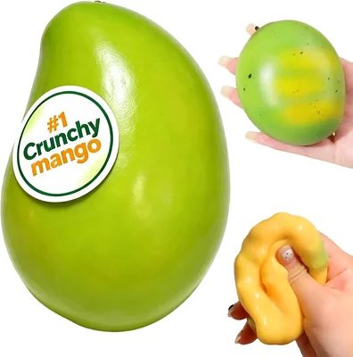 Crunchy Mango Squishy ASMR Bead Filled Slow Rising Squeeze Toy
