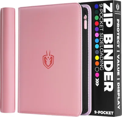 ByderPro 9-Pocket Trading Card Binder - Pink