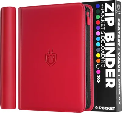 BderPro 540 Pocket Trading Card Binder - Red+Black Best Deal