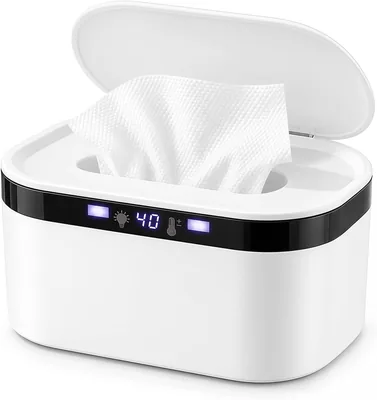 Baby Wipes Warmer - 3 Heat Settings, USB Heated Wipe Warmer