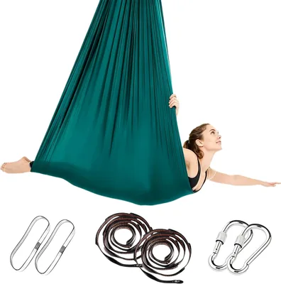 Aerial Yoga Hammock Set 2 i 1 Yoga Handduv Hangande Swing 150x280cm
