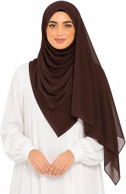 Women's Premium Plain Georgette Chiffon Sheila Hijab