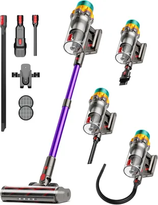 Upgraded 650W Cordless Vacuum Cleaner, 65Mins Run Time