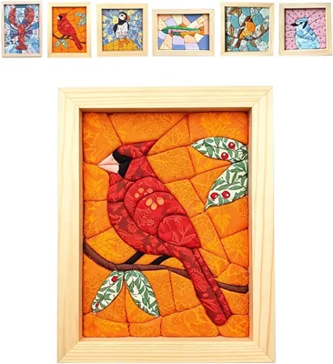 Kinusaiga DIY Fabric Art Kit | No Sewing Mosaic Wall Art Craft Kits, Best Price