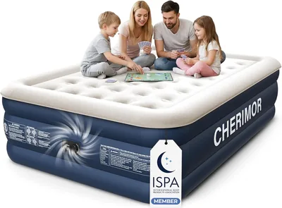 CHERIMOR Queen Air Mattress - 18in Pump