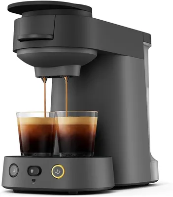 Machine à café Phillips Senseo Vibe, Compact, Noir | Prépare 1 ou 2 cafés en moins d'une minute, court ou long