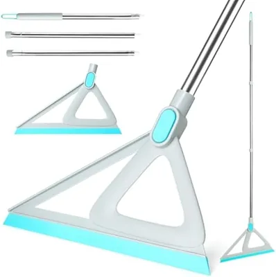 Long Handle Squeegee for Household Broom Shower Bathroom Window Glass Tile Water Foam Cleaning