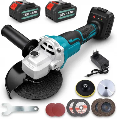 SEHMTSRF Akku-Bohrschrauber-Set 125 mm mit Makita 18 V Batterie | 2 x 5,0Ah Akku & Ladegerät, 3-Stufen Drehzahlregelung