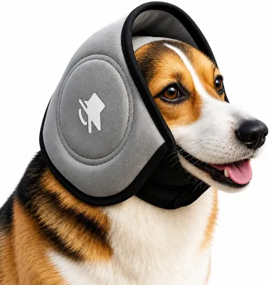 Orejeras KOPIRA contra Ruido de Perro con Capucha, Protección para Orejas Ajustable