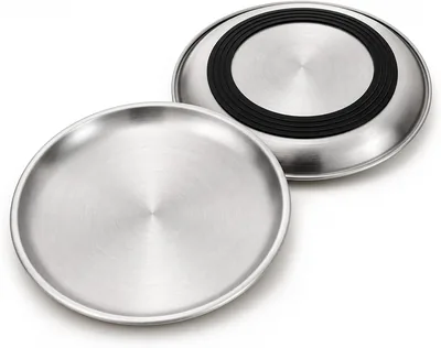 Stainless Steel Cat Bowl 2 Pack Shallow Wide Design Non Slip Base Best Deal