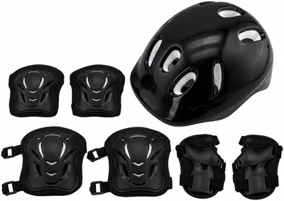 Kit de Proteção Infantil 7 Peças para Patins Skate Bike Tamanho P