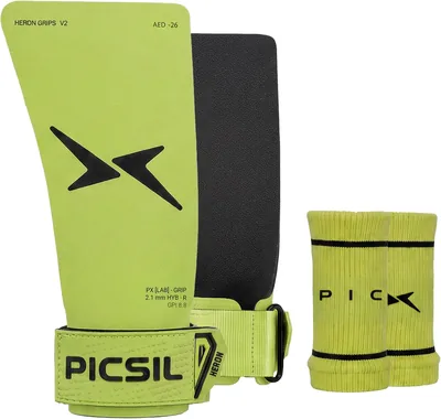 PICSIL Heron Grips, Uso Híbrido, con y Sin Magnesio | Triple Capa con Aramida. Versatilidad Total para Cualquier Barra.
