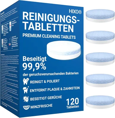 120 szt. tabletki do czyszczenia szyn zębowych - skuteczne czyszczenie korektorów, szyn i aparatów ortodontycznych