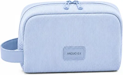 Necessaire Feminina Organizadora de Maquiagem e Cosméticos, Estojo para Viagem, Bolsos Internos, Tec