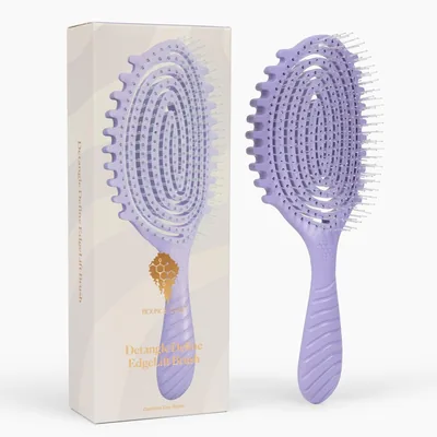 Bounce Curl Detangle Define EdgeLift Brush - Lavender