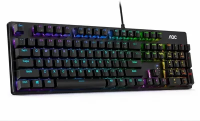 لوحة مفاتيح ألعاب ميكانيكية RGB AOC GK410