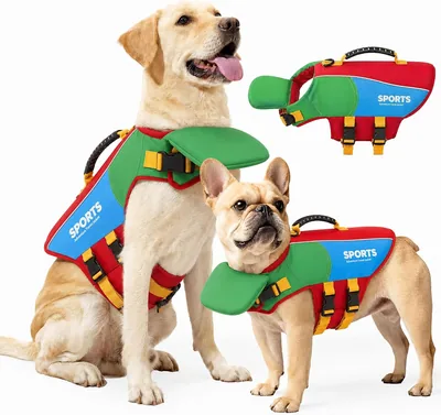 Chaleco Salvavidas Genérico Ajustable para Perros con Flotador para la Barbilla (Rojo, Grande) Mejor Oferta