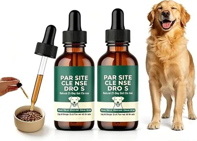 2PCS Dog Parasite Cleanse Drops Natural Gut Support Liquid Supplement Best Deal