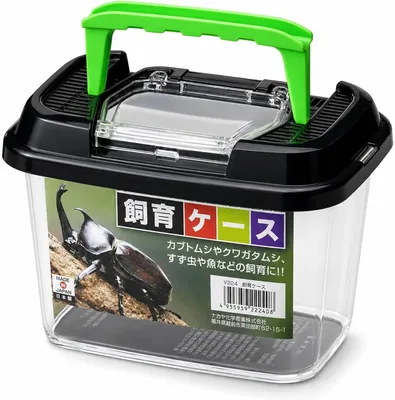 74%オフ！虫かご用飼育ケース、開閉ストッパー付き、透明、小動物・昆虫・爬虫類多目的