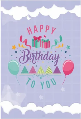 Premify Birthday Greeting Card with Envelope | Modern Folded Happy Birthday Card