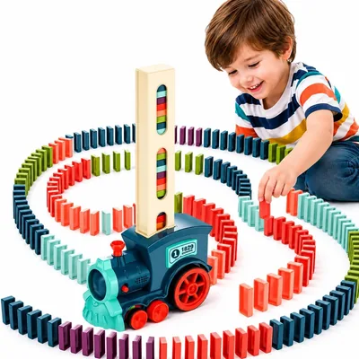 TOY GARDEN Domino Train Toy Set for Kids