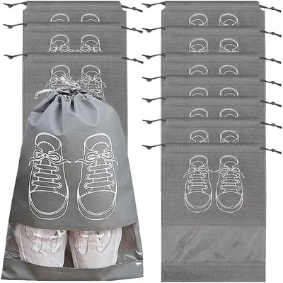 MOMENT 12 Pack Travel Shoe Bag, 44x32cm
