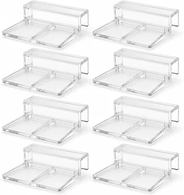 AHR アクアリウム用蓋ホルダー 8個セット アクリル製 クリア