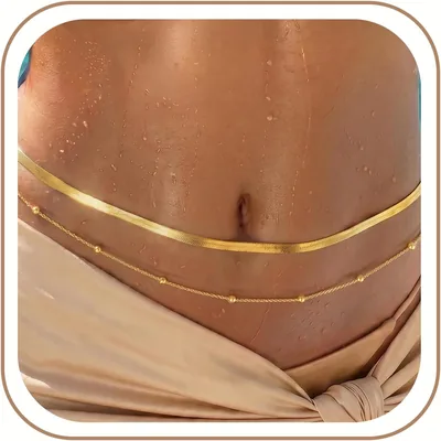 18K Gold Plated Waist Chain for Women