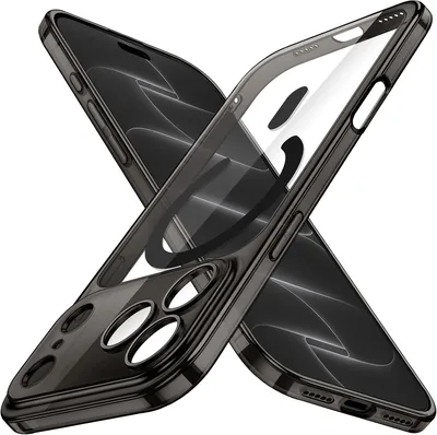 JETech Magnetic Slim Case for iPhone 18 Pro, Black