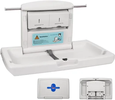 Cambiador de Pañales Horizontal para Bebé Plegable de Pared Comercial