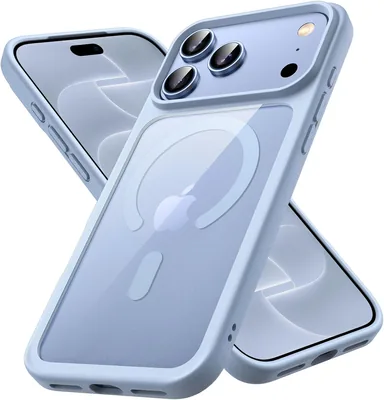 Funda Magnética JETech para iPhone 18 Pro MAX, Glaciar | Compatible con MagSafe, Anti-Amarillamiento, Protección Antigolpes