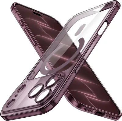 Funda Magnética JETech Slim para iPhone 18 Pro, Cereza Oscura | Protección MagSafe Lente
