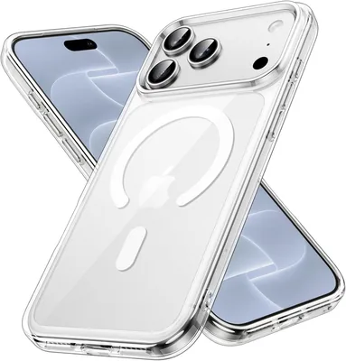 Funda Magnética JETech para iPhone 18 Pro MAX, Transparente | Compatible con MagSafe, Anti-Amarillamiento, Protección Antigolpe