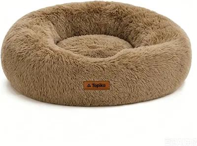 Topika Plush Faux Fur Donut Dog Bed - Best Deal