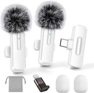 Wedaniya Mini Lavalier Mic 2-Pack