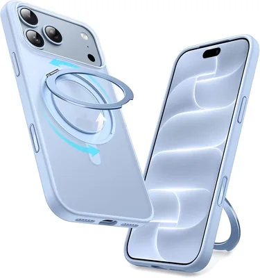 Soporte Anillo Giratorio JETech para iPhone 18 Pro MAX, Glaciar