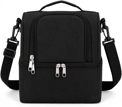 LITH 7.2L Insulated Lunch Bag - Double Layer, Leakproof, Adjustable Strap
