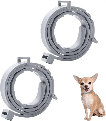 FOCITA 2 Pieces Collar Repelente para Perro y Gato, Ajustable e Impermeable para Perros Pequeños