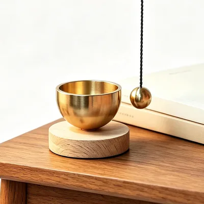 Mini juego de cuencos de meditación para cantar | Para yoga, relajación, equilibrio de chakras, regalo espiritual para hombre