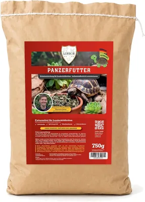 Turtle Food 750g - Trockene Wildkräuter für Landschildkröten | Natürliches Schildkrötenfutter zum Lufttrocknen, nicht gepresst, entwickelt für